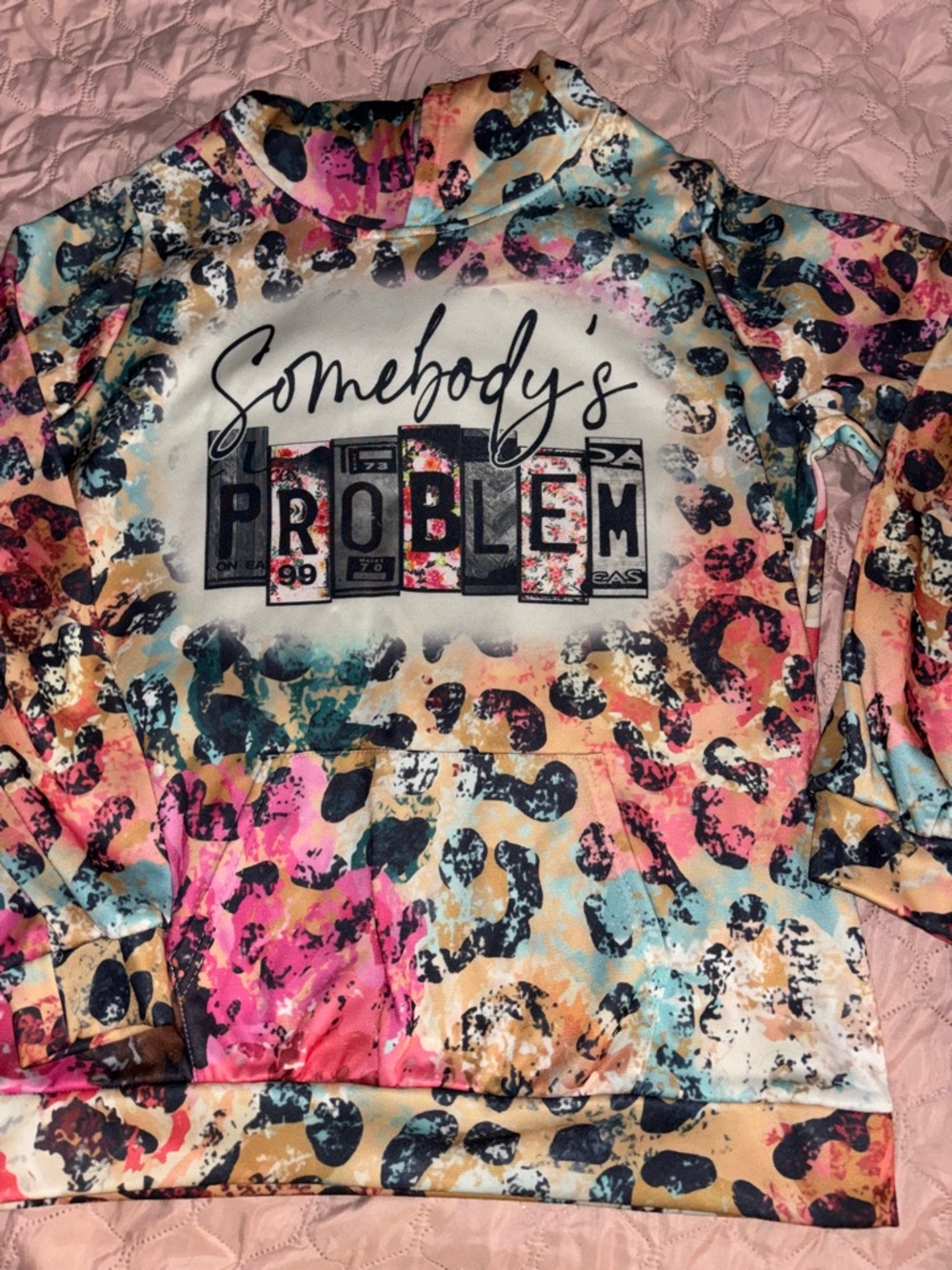 Somebody's Problem Kids' Leopard Print Pullover - Multicolor